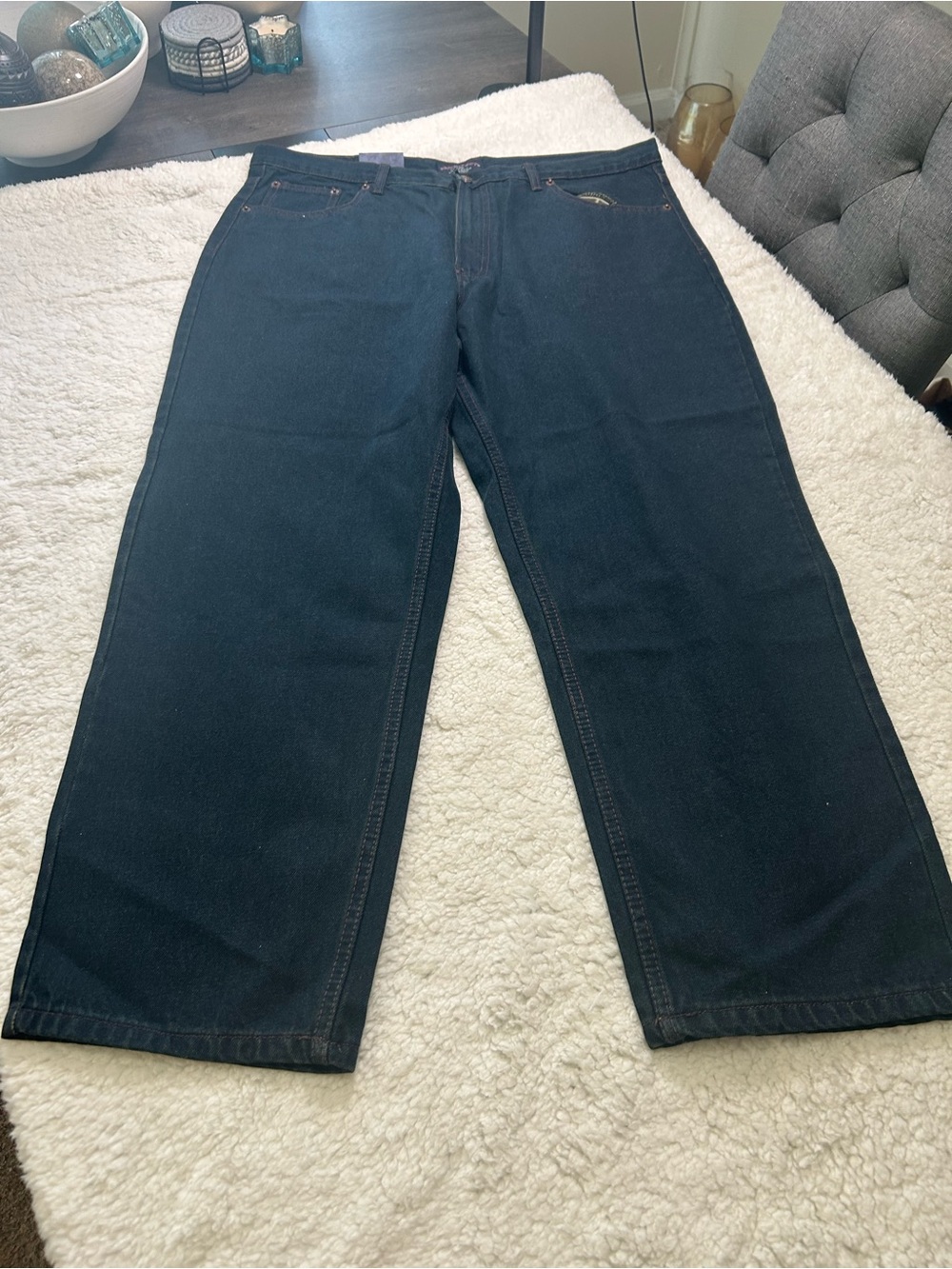 Architect Men's Navy Relaxed Straight-Leg Jeans